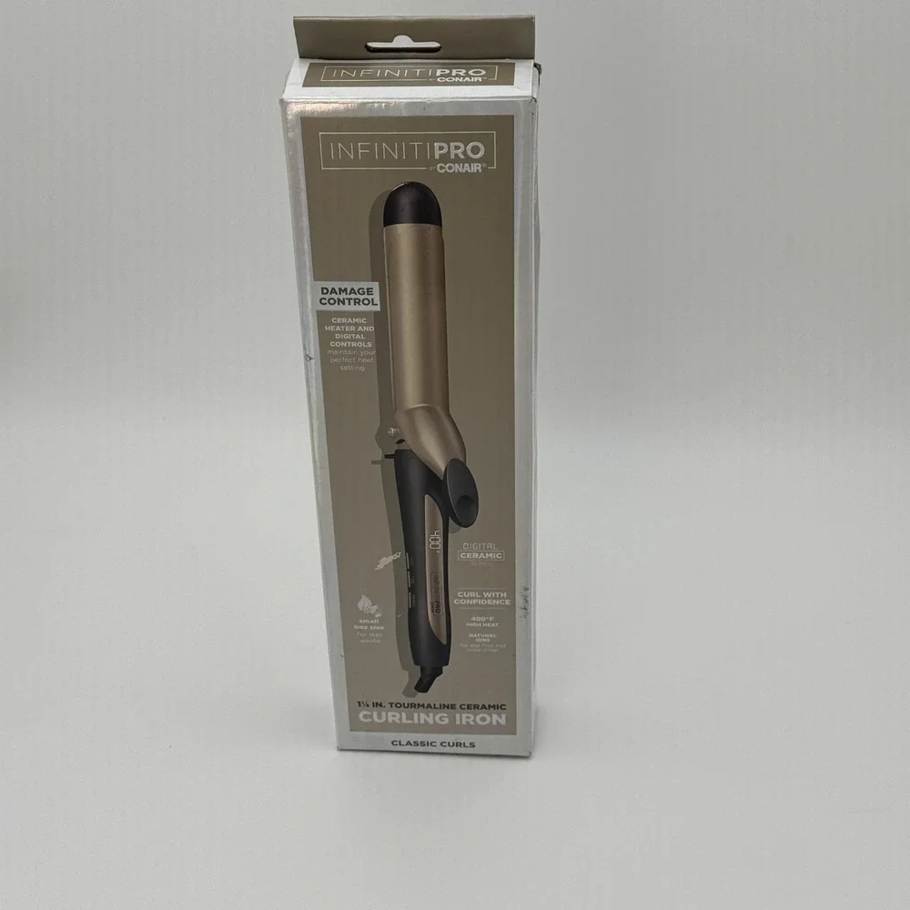 Conair InfinitiPro 1 1/4 Inch Curling Iron‎ Tourmaline Ceramic Hair Curler NEW
